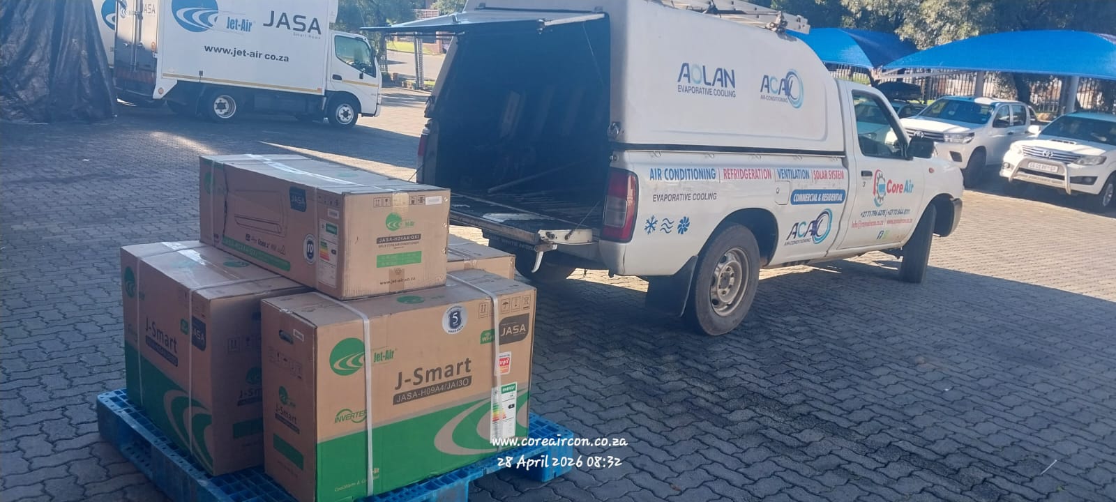New split unit stock loaded for delivery