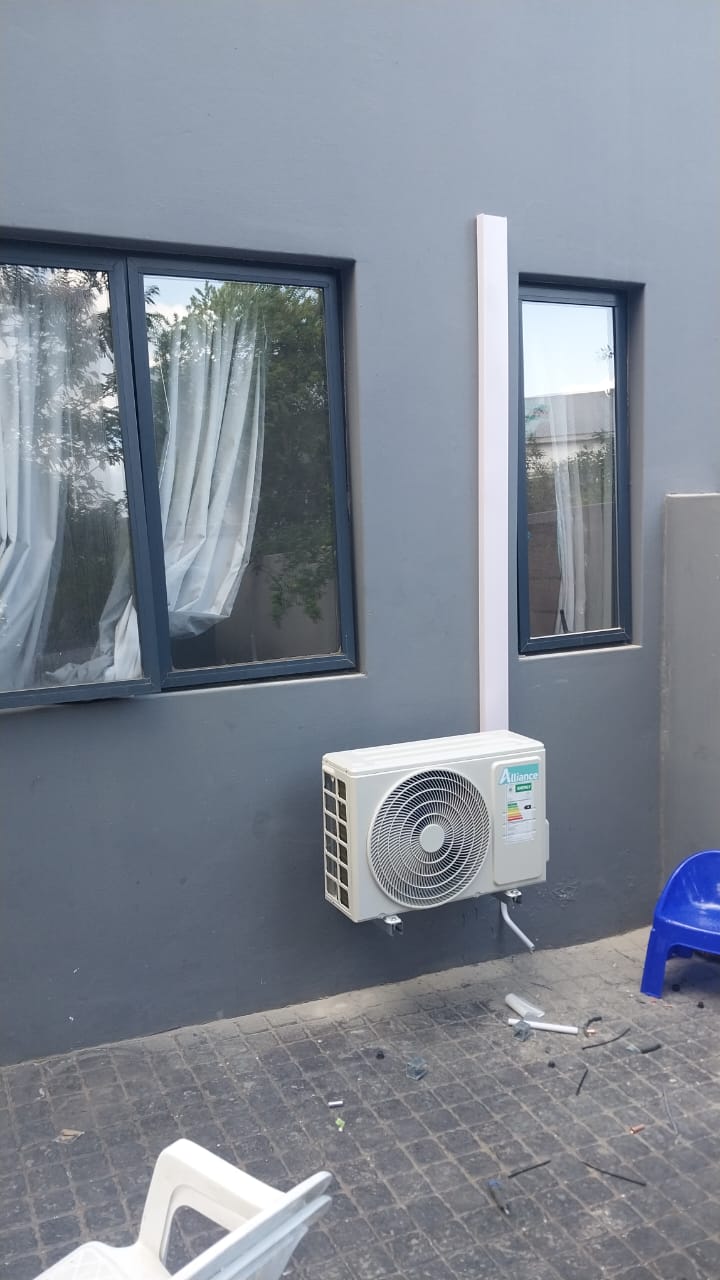 Split unit outdoor unit installation