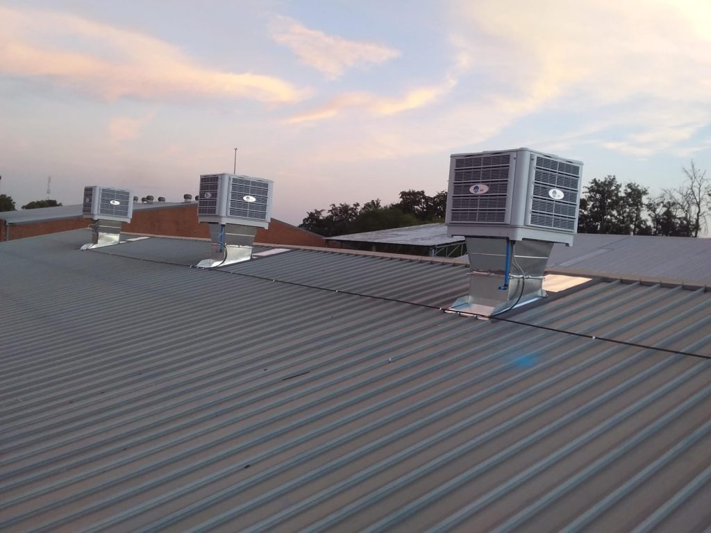 Evaporative cooling system & ducting